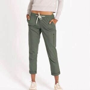 Vuori Women's Olive Green Drawstring Pants